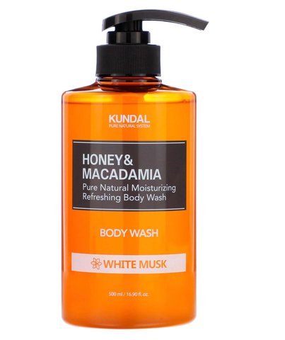 Гель для душу Honey & Macadamia Body White Musk 500ml Kundal knd-210 фото