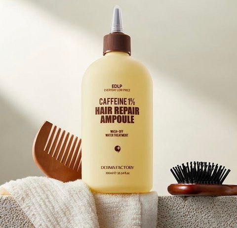 Відновлююча сироватка для волосся Caffeine 1% Hair Repair Ampoule 300 мл derma204 фото