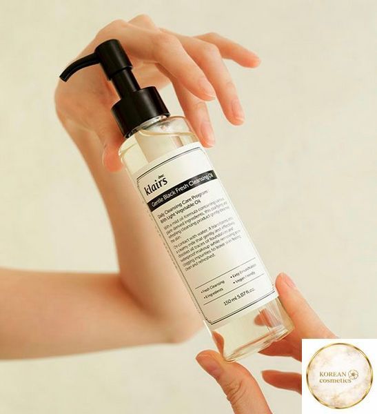 Зволожуюча гідрофільна олія Dear, Klairs Gentle Black Fresh Cleansing Oil 150 мл dear-3 фото