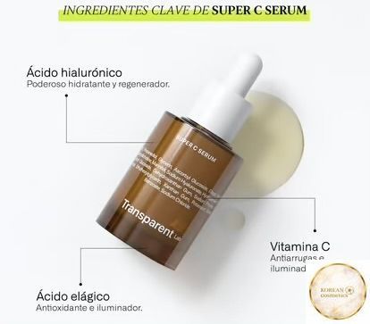 TRANSPARENT-LAB Сирова тка від тонких зморшок і для пружної шкіри SUPER C SERUM 30 мл., trs-15 фото