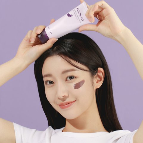 Глиняна маска з екстрактом баклажана Papa Recipe Eggplant Clearing Mud Cream Mask 100 ml pare-4 фото