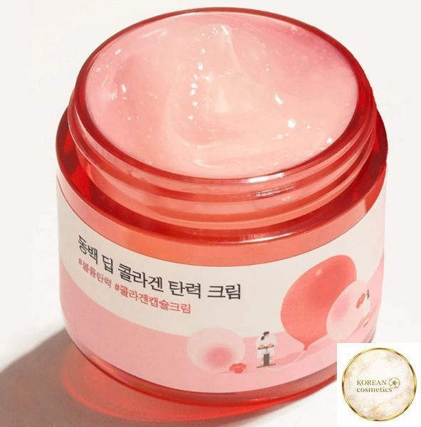 Омолоджувальний крем із колагеном ROUND LAB Camellia Deep Collagen Firming Cream - 50 мл roundlab101 фото
