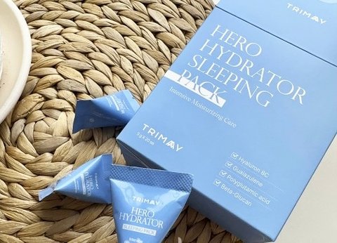 Зволожуюча нічна маска з бета-глюканом Trimay Hero Hydrator Sleeping Pack - 20*3 мл trm-24 фото