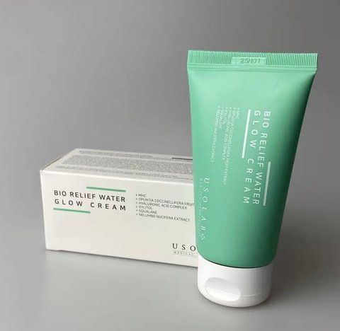 Заспокійливий крем для глибокого зволоження USOLAB Bio Relief Water Glow Cream - 50 мл usolab0063 фото